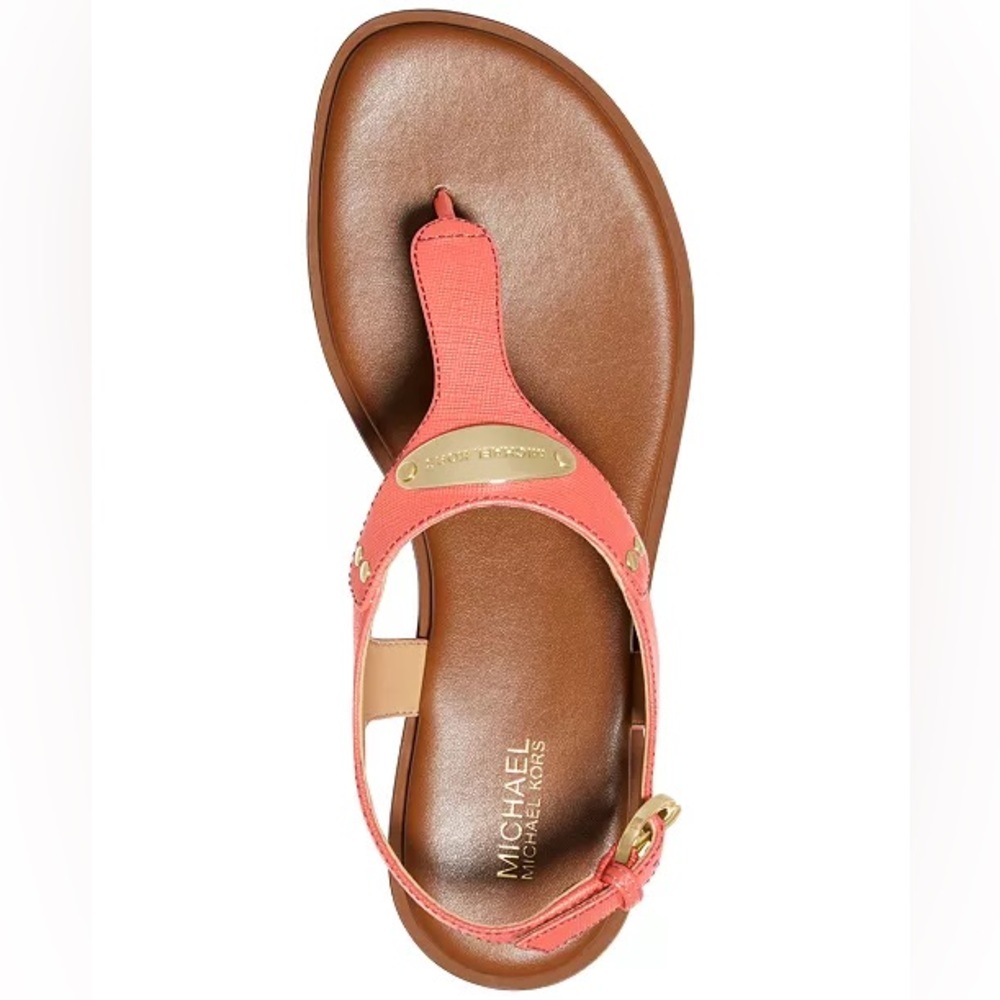 Michael kors plated sandals dahlia size 10